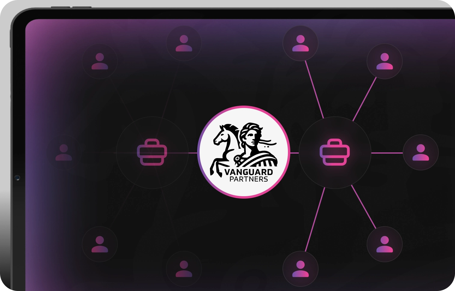 Grafika przedstawiająca pracę systemu Vanguard Partners